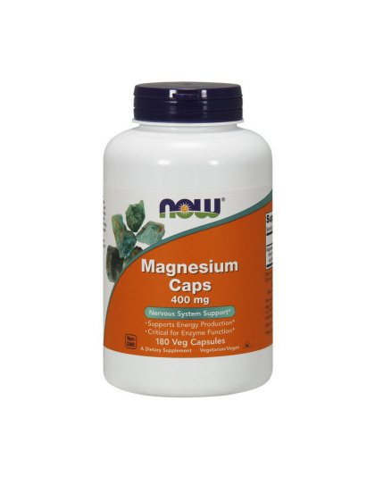 NOW Magnesium Caps 400 mg (180 caps)