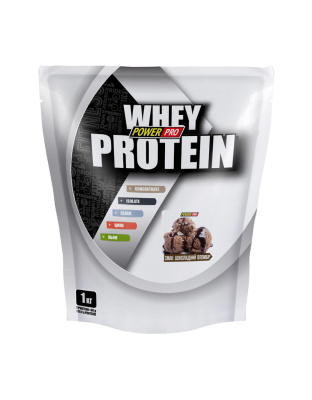 Power Pro Whey Protein +урсоловая кислота (1 kg, шоколадний пломбір)