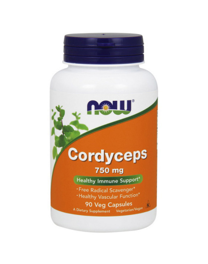 NOW Cordyceps 750 mg (90 veg caps)