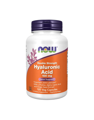 NOW Hyaluronic Acid 100 mg double strength (120 veg caps)