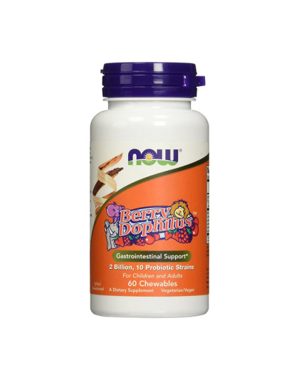 NOW Kids Berry Dophilus (60 chewables)