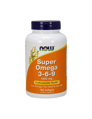 NOW Super Omega 3-6-9 1200 mg (180 softgels)