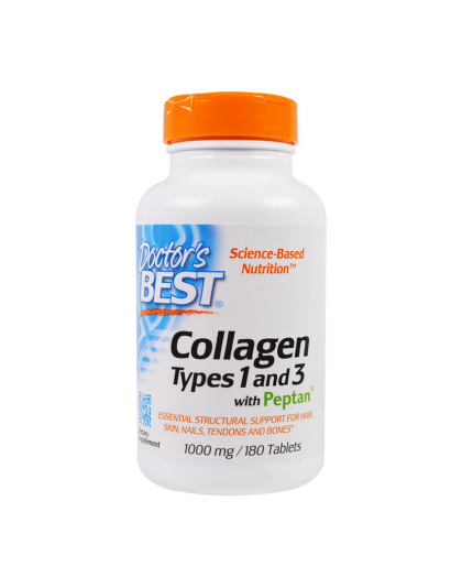 Doctor's BEST Collagen Types 1&3 1000 mg with Vitamin C (180 tab)