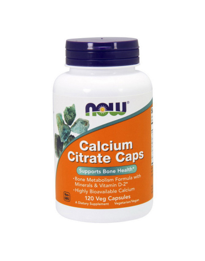 NOW Calcium Citrate Caps (120 veg caps)