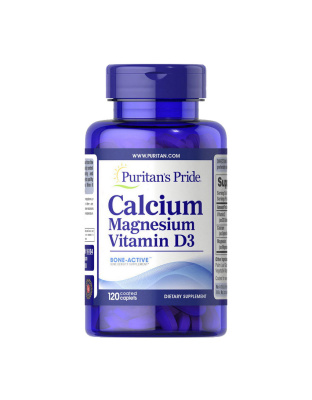 Puritan's Pride Calcium Magnesium Vitamin D3 (120 caplets)