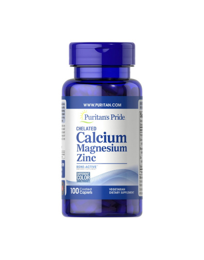 Puritan's Pride Chelated Calcium Magnesium Zinc (100 caplets)