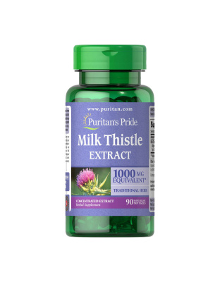Puritan's Pride Milk Thistle Extract 1000 mg (90 softgels)