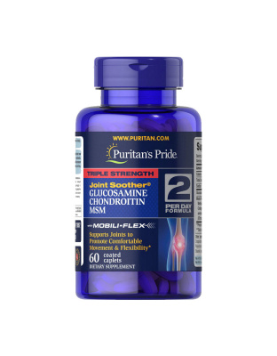 Puritan's Pride Triple Strength Glucosamine & Chondroitin with MSM (60 caplets)