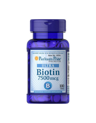 Puritan's Pride Ultra Biotin 7500 mcg (100 tabs)