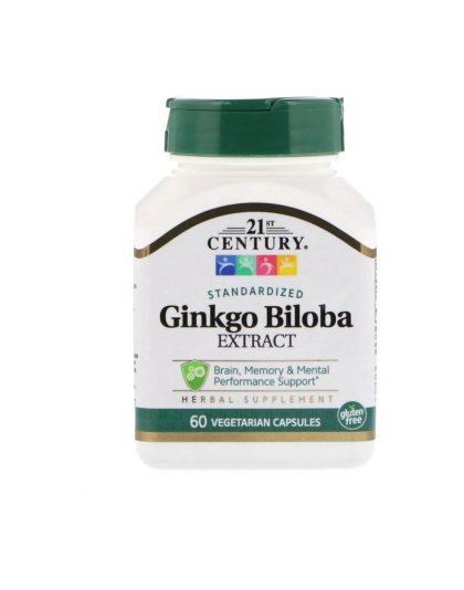 21st Century Ginkgo Biloba (60 veg caps)