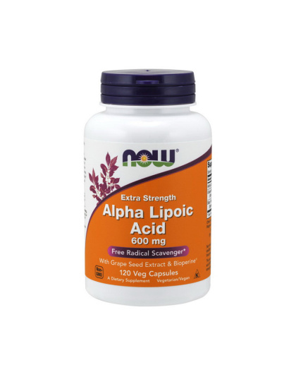 NOW Alpha Lipoic Acid 600 mg Extra Strength (120 veg caps)