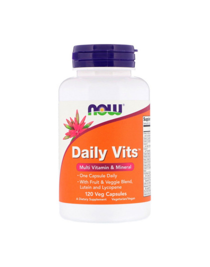 NOW Daily Vits (120 veg caps)