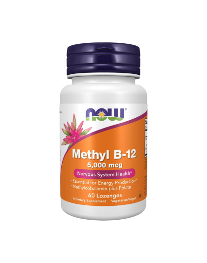 NOW Methyl B-12 5000 mcg (60 Lozenges)