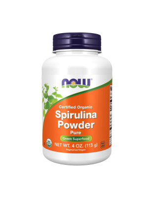 NOW Spirulina Powder certified organic (113 g, pure)