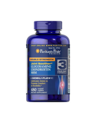Puritan's Pride Double Strength Glucosamine, Chondroitin & MSM (480 caplets)