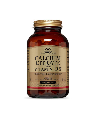 Solgar Calcium Citrate with vit D3 (120 tabs)