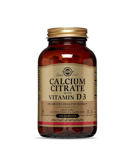 Solgar Calcium Citrate with vit D3 (120 tabs)