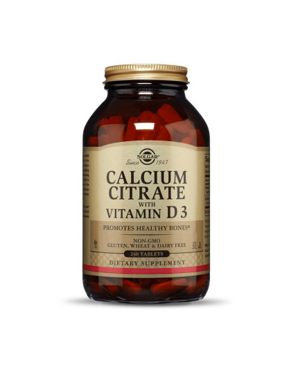 Solgar Calcium Citrate with vit D3 (240 tab)