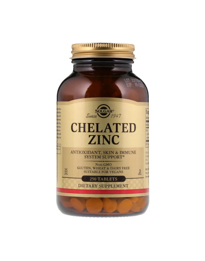 Solgar Chelated Zinc (250 tab)