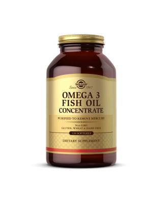 Solgar Omega 3 Fish Oil Concentrate (120 softgels)