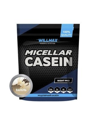 Willmax Micellar Casein (900 g, полуничний джем)