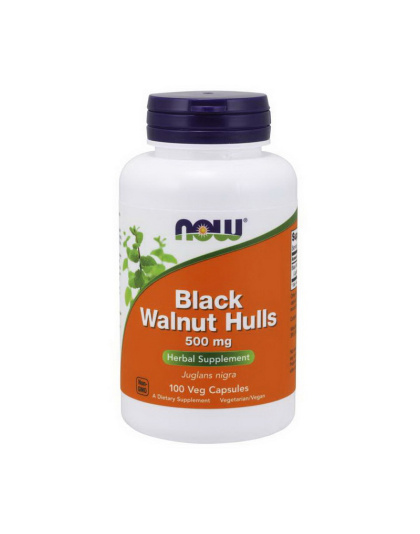 NOW Black Walnut Hulls 500 mg (100 veg caps)