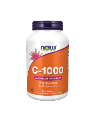 NOW C-1000 with rose hips & bioflavonoids (250 tab)
