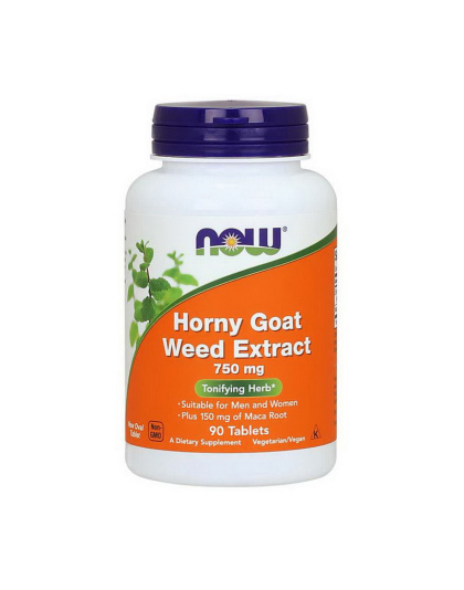 NOW Horny Goat Weed Extract 750 mg (90 tab)