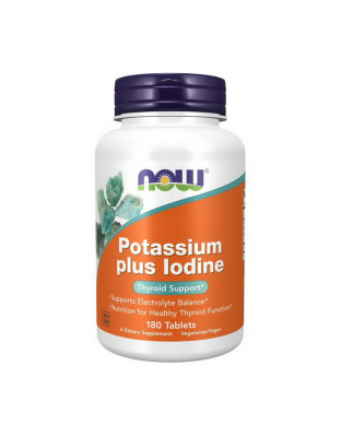 NOW Potassium plus Iodine (180 tab)