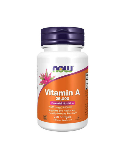 NOW Vitamin A 25,000 IU (250 softgels)