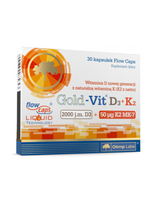 OLIMP Gold-Vit D3 + K2 (2000 IU/50 µg) (30 caps)