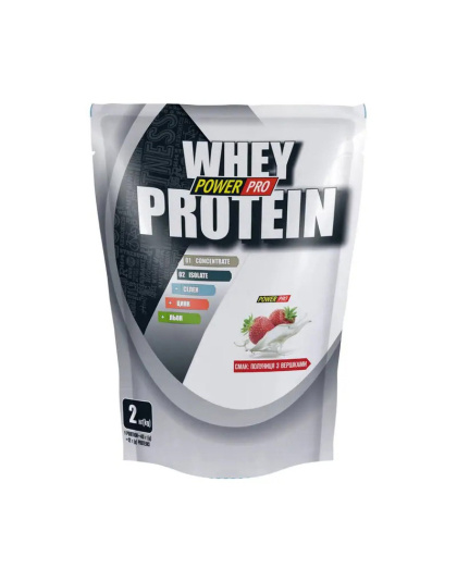 Power Pro Whey Protein (2 kg, полуниця з вершками)