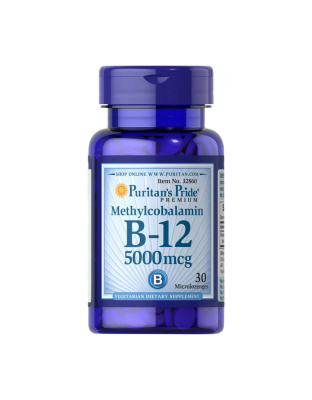 Puritan's Pride B-12 5000 mcg Methylcobalamin (30 microlozengels)