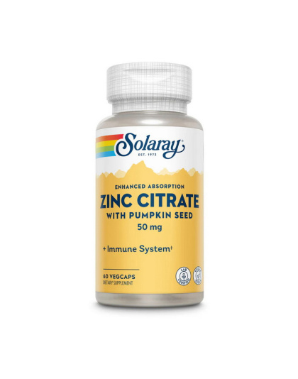 Solaray Zinc Citrate 50 mg (60 veg caps)