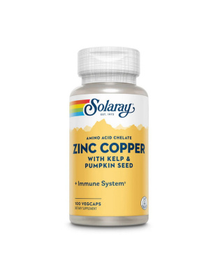 Solaray Zinc Copper (100 veg caps)