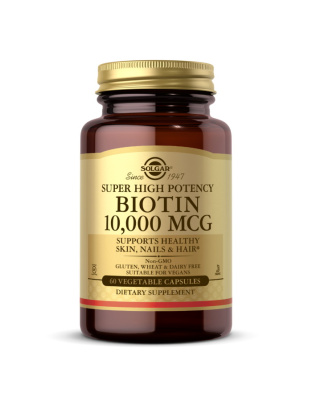 Solgar Biotin 10,000 mcg (60 veg caps)