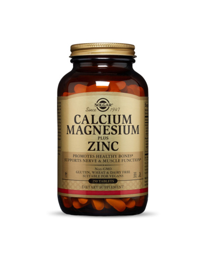Solgar Calcium Magnesium plus Zinc (250 tab)