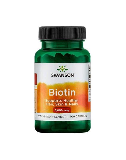 Swanson Biotin 5,000 mcg (100 caps)
