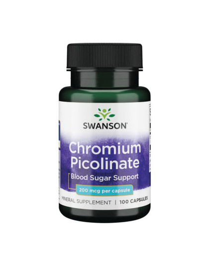Swanson Chromium Picolinate 200 mcg (100 caps)