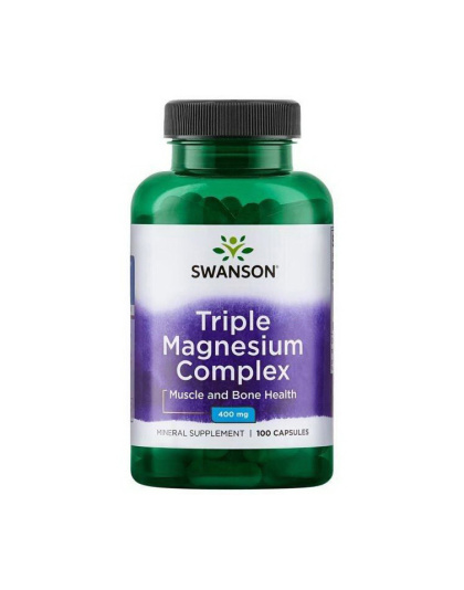 Swanson Triple Magnesium Complex 400 mg (100 caps)