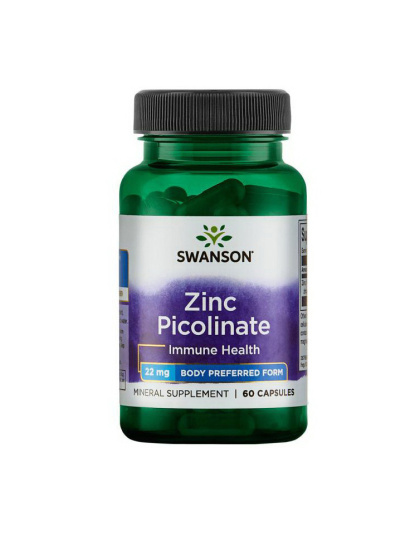 Swanson Zinc Picolinate 22 mg (60 caps)