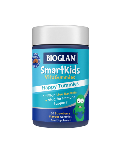 Bioglan Smartkids Happy Tummies (30 gummies, strawberry)