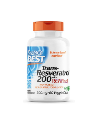 Doctor's BEST Trans-Resveratrol 200 mg with Reswinol (60 veg caps)