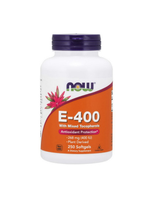 NOW E-400 with mixed Tocopheryl (250 softgels)