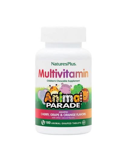 Natures Plus Animal Parade Multivitamin (180 animal-shaped tabs, cherry, orange & grape)