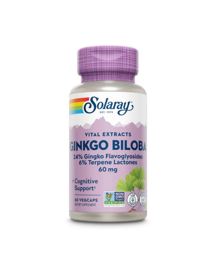 Solaray Ginkgo Biloba Leaf Extract (60 veg caps)