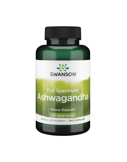 Swanson Ashwagandha 450 mg full spectrum (100 caps)