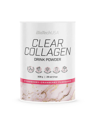 BioTech Clear Collagen (350 g, strawberry - cranberry)