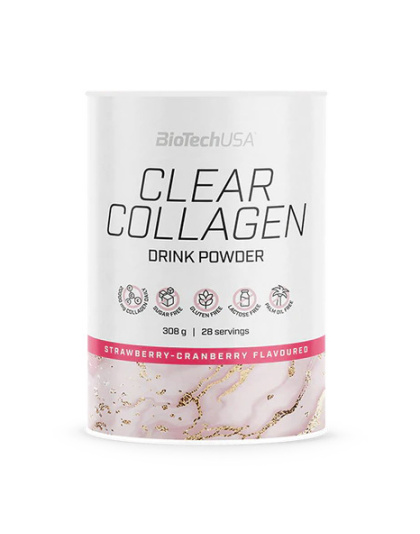 BioTech Clear Collagen (350 g, strawberry - cranberry)