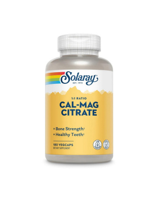 Solaray Cal-Mag Citrate (180 vcaps)